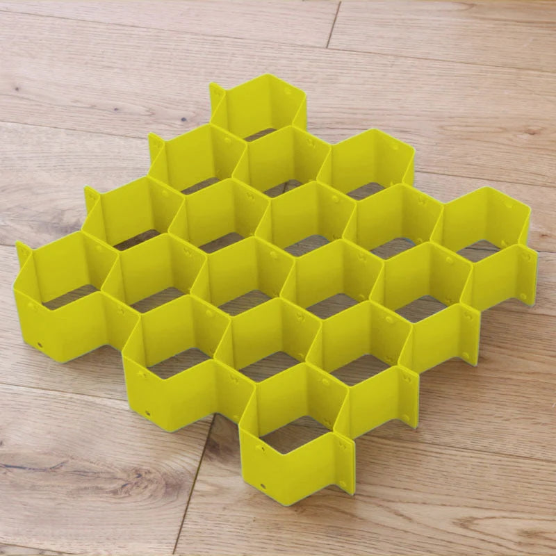 Drawer Organizer Modular Honeycomb Tool-Free Assembly