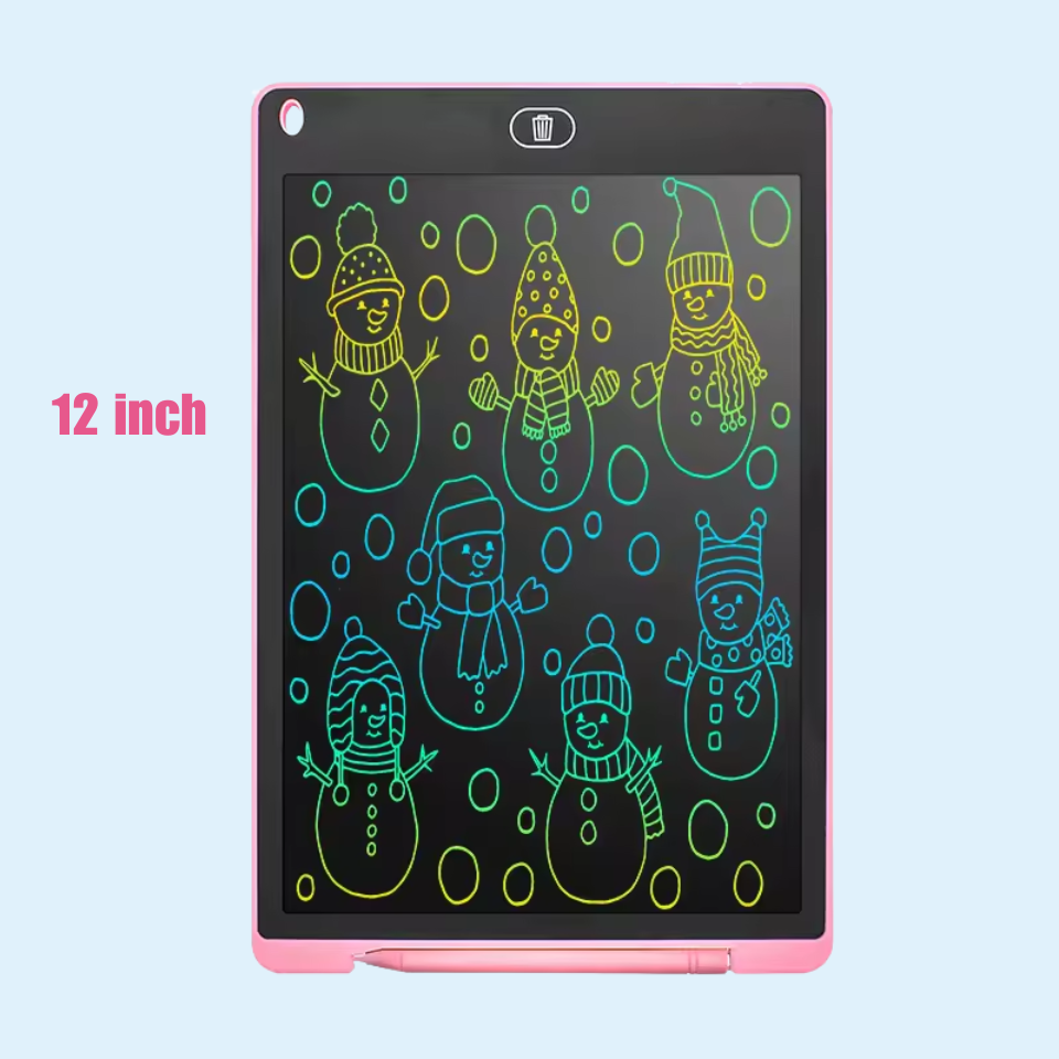 Drawing Tablet LCD Reusable Stylus & One-Click Erase