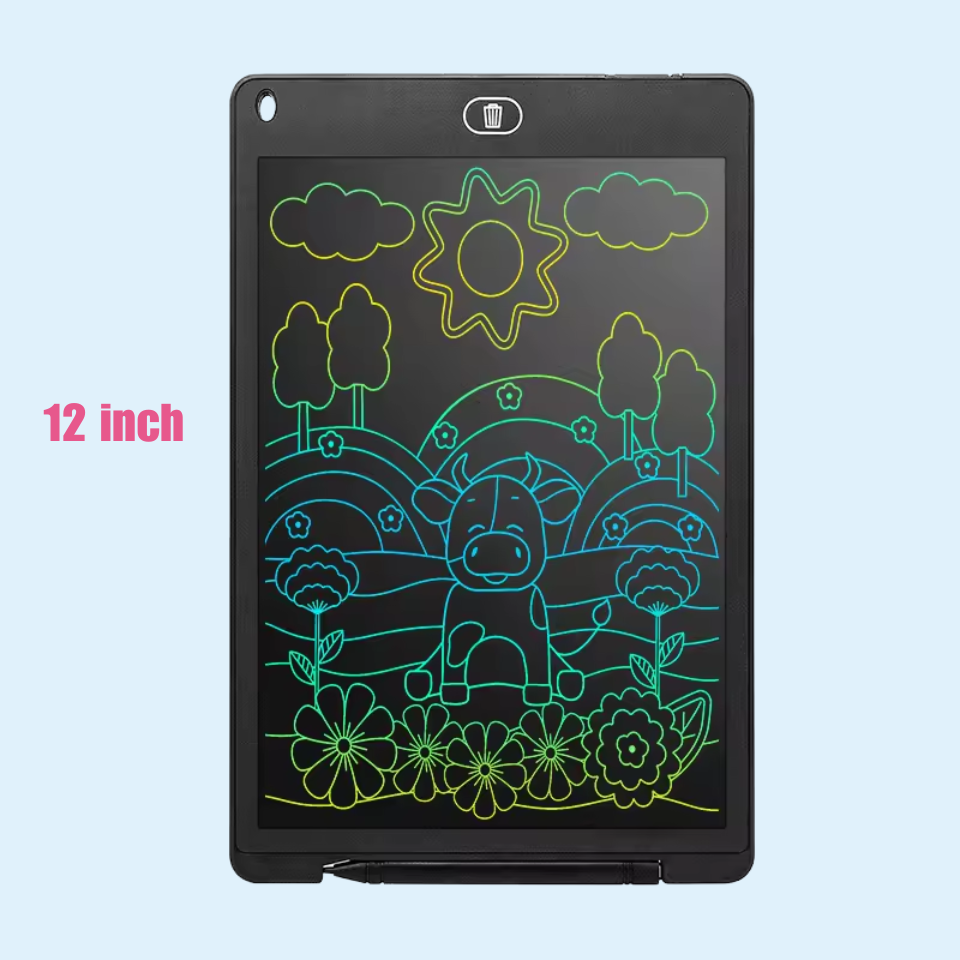 Drawing Tablet LCD Reusable Stylus & One-Click Erase