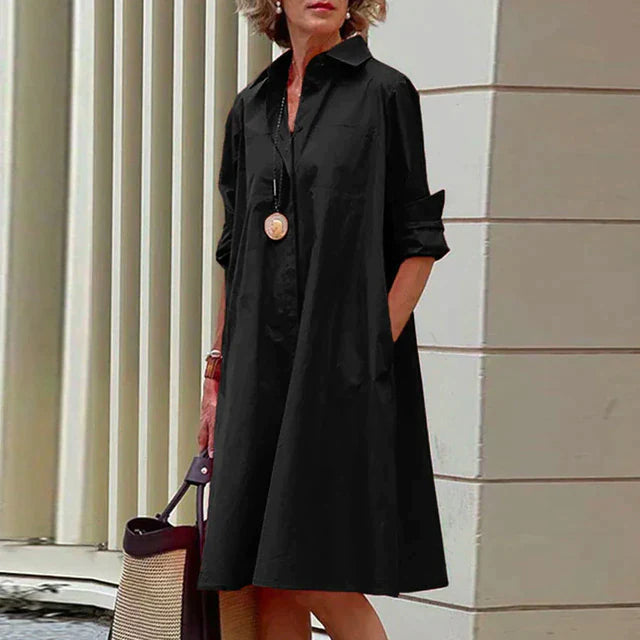 Dress V-Neck Pocketed Breathable
