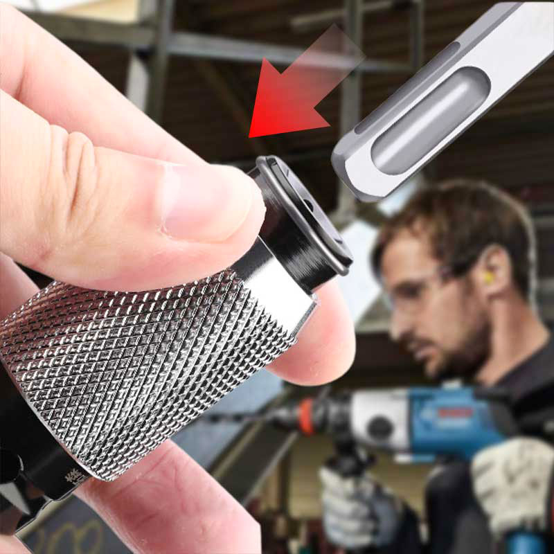 Drill Adapter Carbon Steel One-Hand Quick-Change