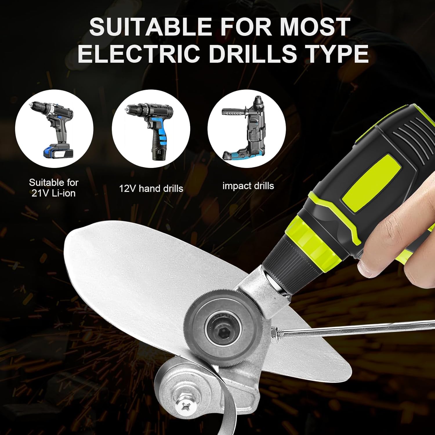 Drill Attachment Metal Cutting Burr-Free Protective Cover