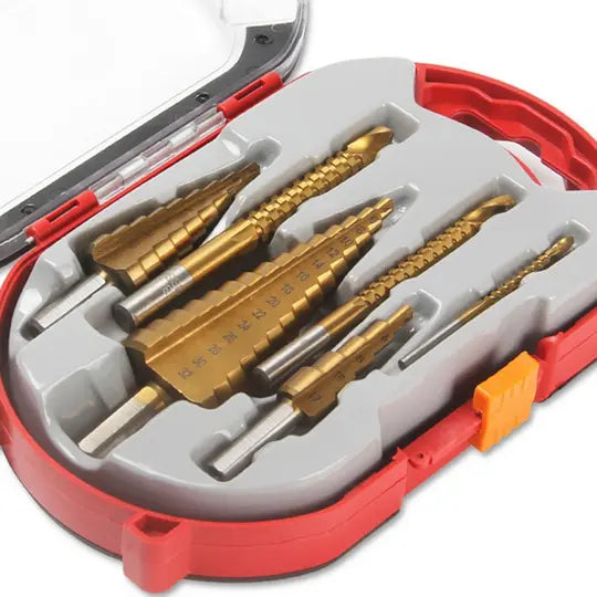 Drill Bit Set Titanium-Coated HSS 6-Piece