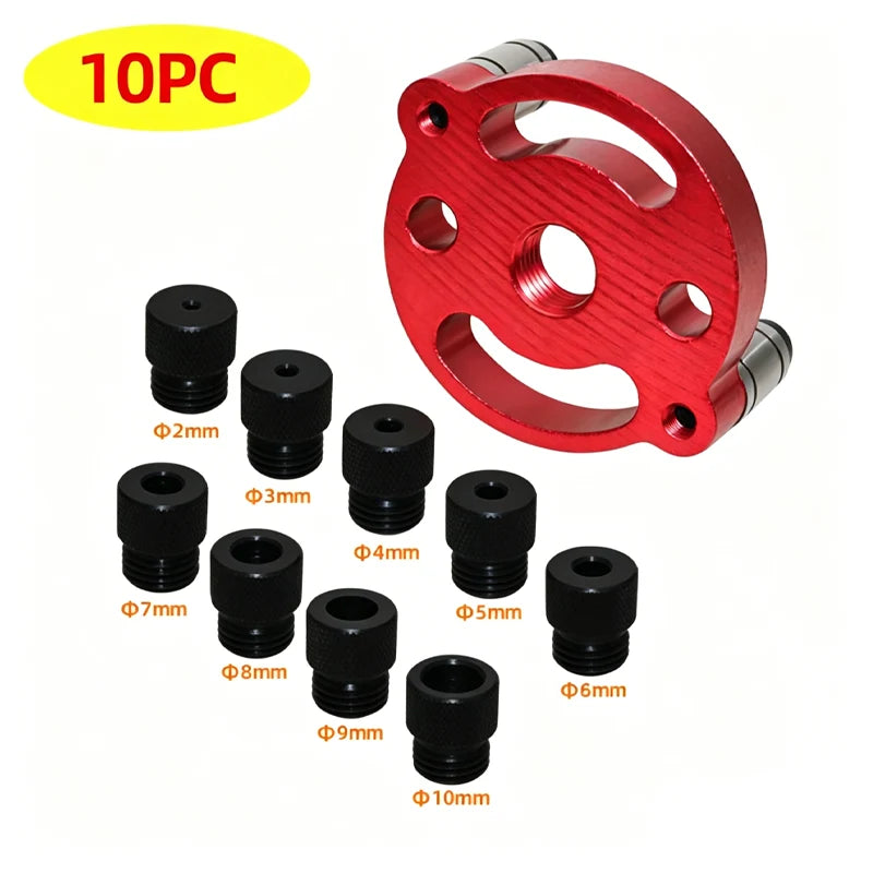 Drill Guide Self-Centering Aluminum & Hardened Steel Bushings