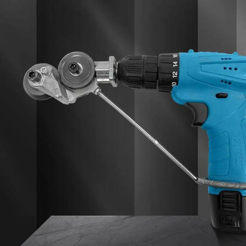 Drill Nibbler Attachment 360° Rotating Head Fits Standard Chucks
