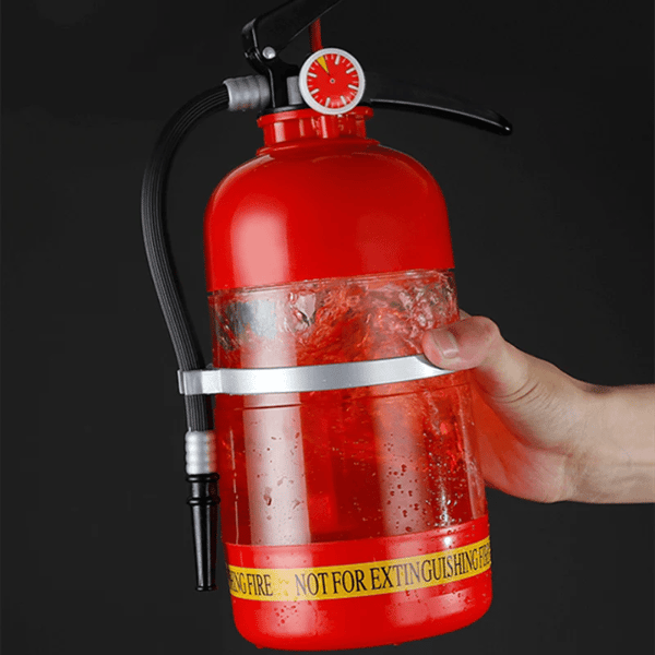 Drink Dispenser Fire Extinguisher Design 2L Acrylic Leak-Proof Pump