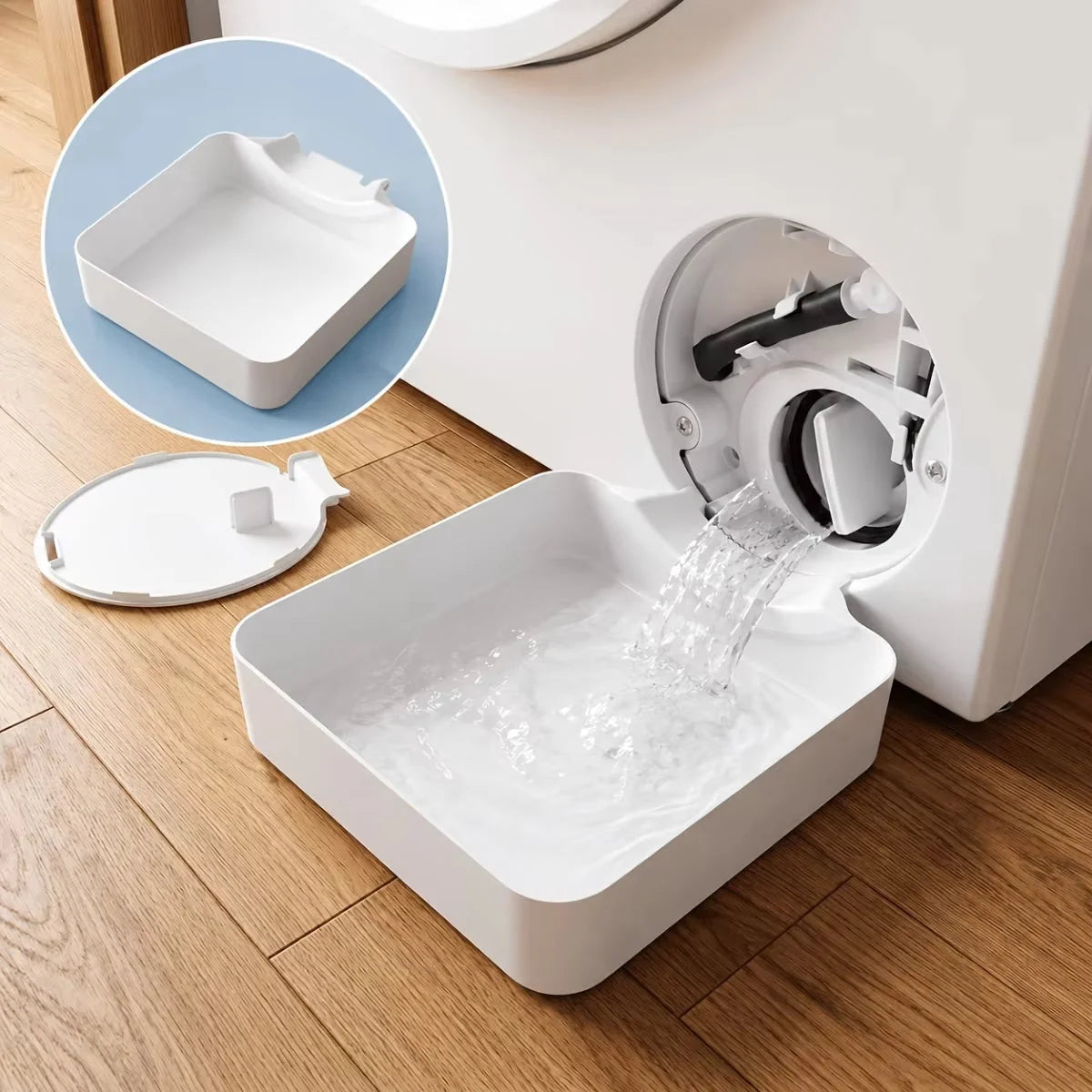 Drip Tray Front-Loading Washer Universal Fit With Deflector