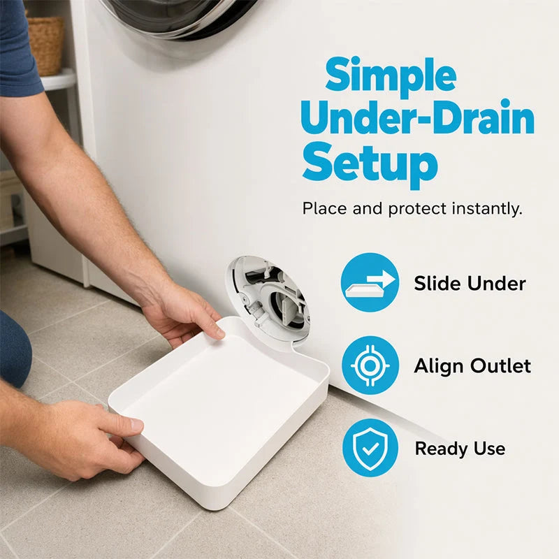 Drip Tray Front-Loading Washer Universal Fit With Deflector
