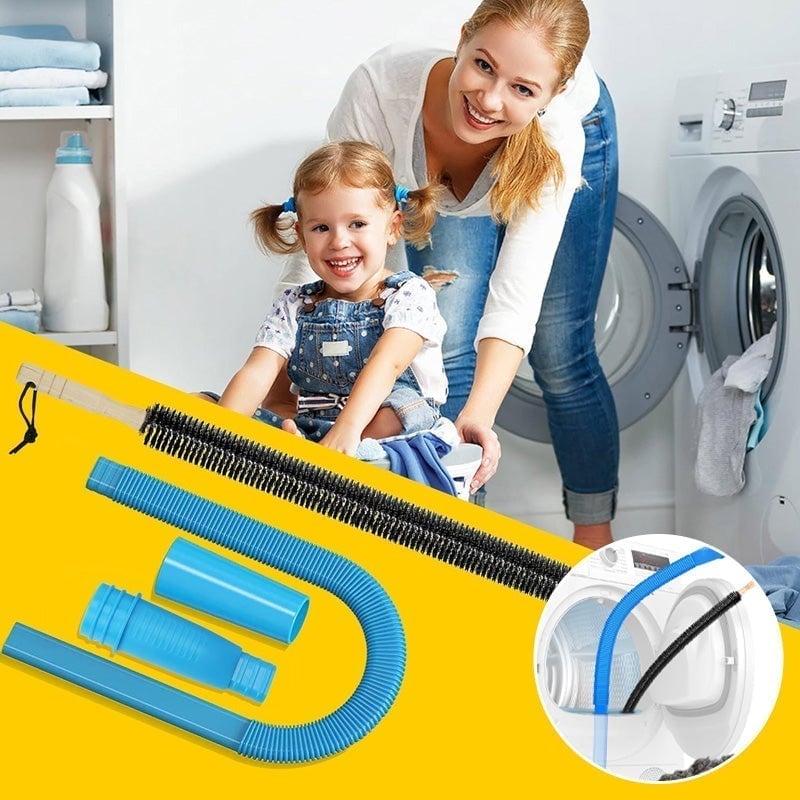 Dryer Vent Brush Flexible Long Universal Vacuum Adapter