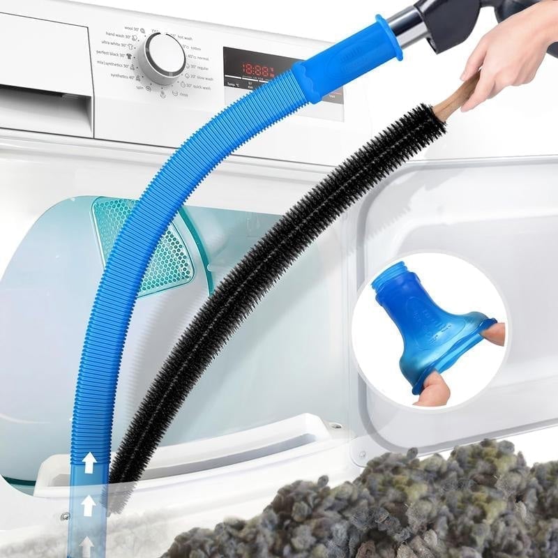 Dryer Vent Cleaning Kit Flexible Brush & Universal Connector