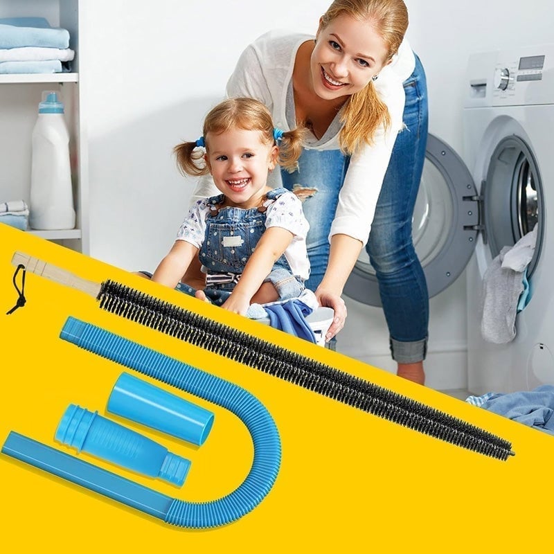 Dryer Vent Cleaning Kit Flexible Brush & Universal Connector