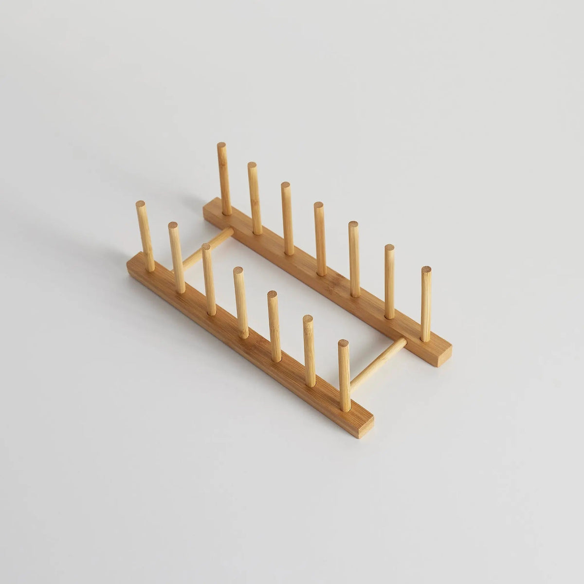 Drying Rack Bamboo Vertical Rods Holds 7 Bags