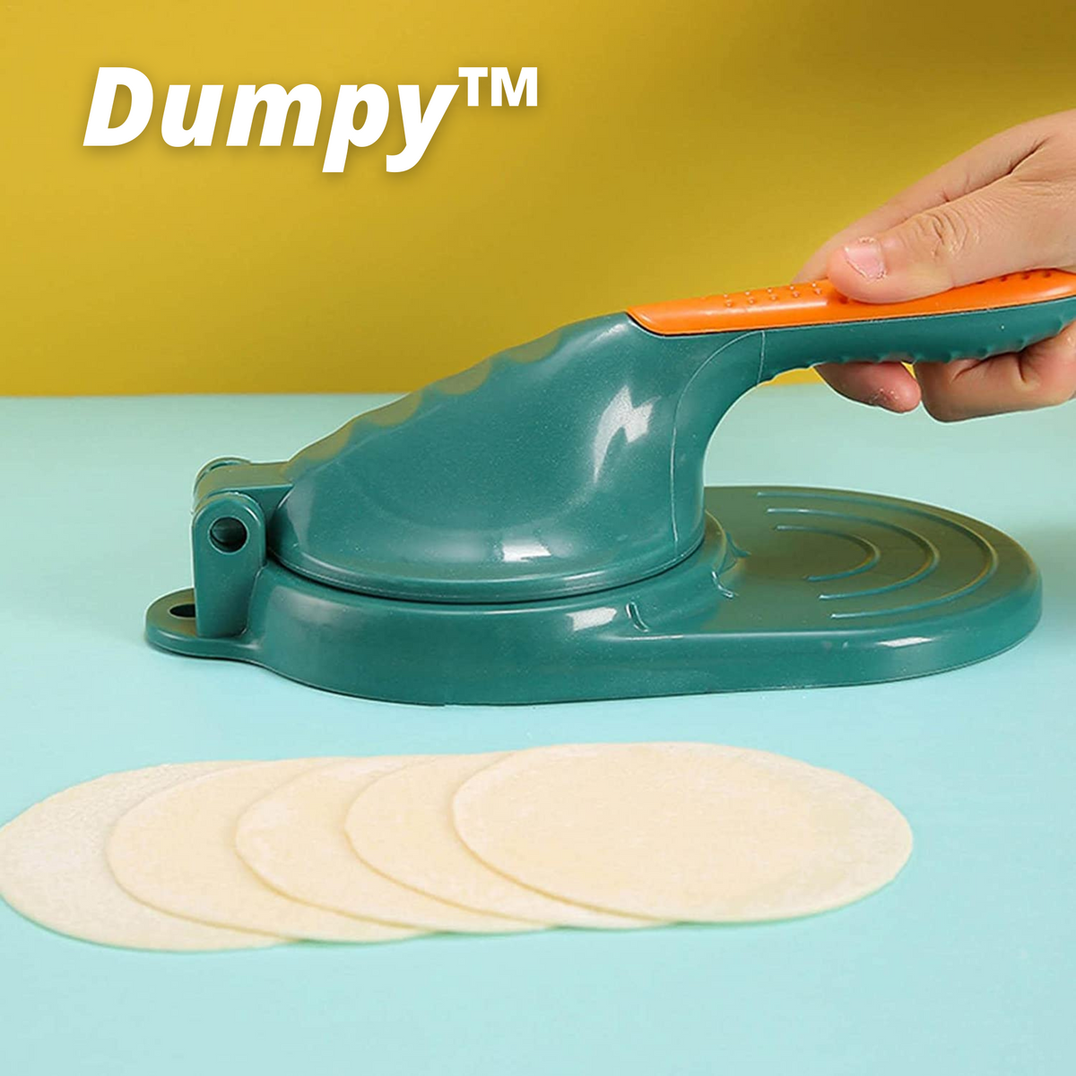 Dumpling Press Ergonomic One-Press Dishwasher Safe
