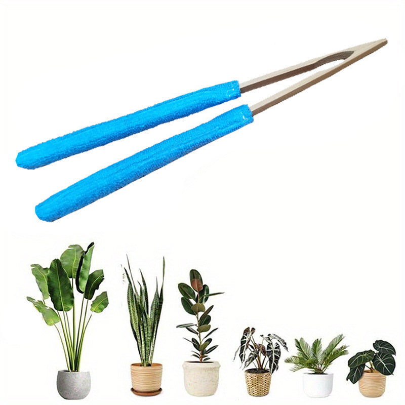 Dust Brush Microfiber Bristles Ergonomic Wooden Handle