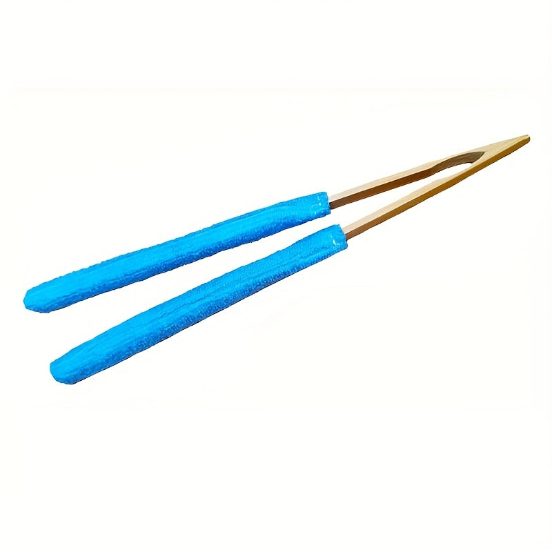 Dust Brush Microfiber Bristles Ergonomic Wooden Handle