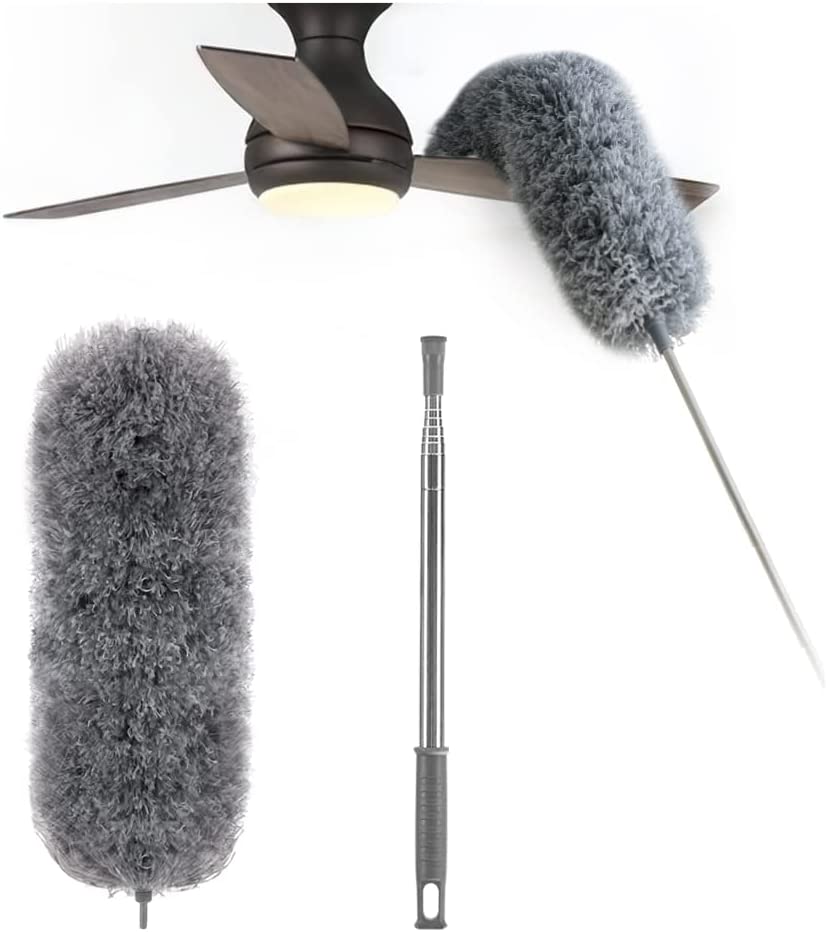 Duster Telescopic Washable Microfiber Flexible Head 8.2 Ft Reach