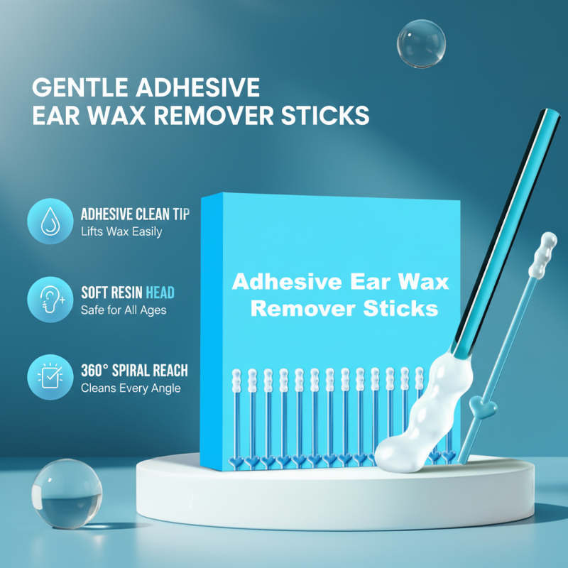 Ear Cleaner Reusable Ultra-Soft Sticky Tip Set of 24