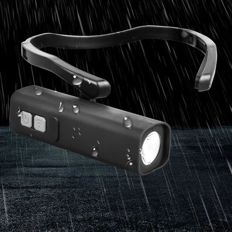 Ear Hook Headlamp Gesture Control LED USB-C Rechargeable