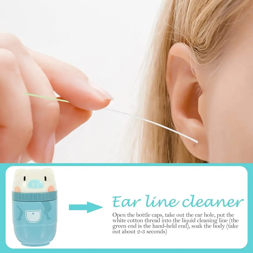 Ear Piercing Cleaning Kit 5-Second Gentle Cotton & Disinfectant