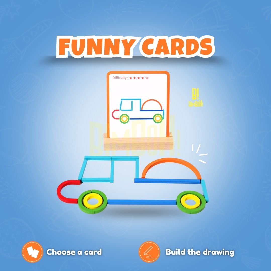 Educational Puzzle Wooden Screen-Free Creativity & Concentration