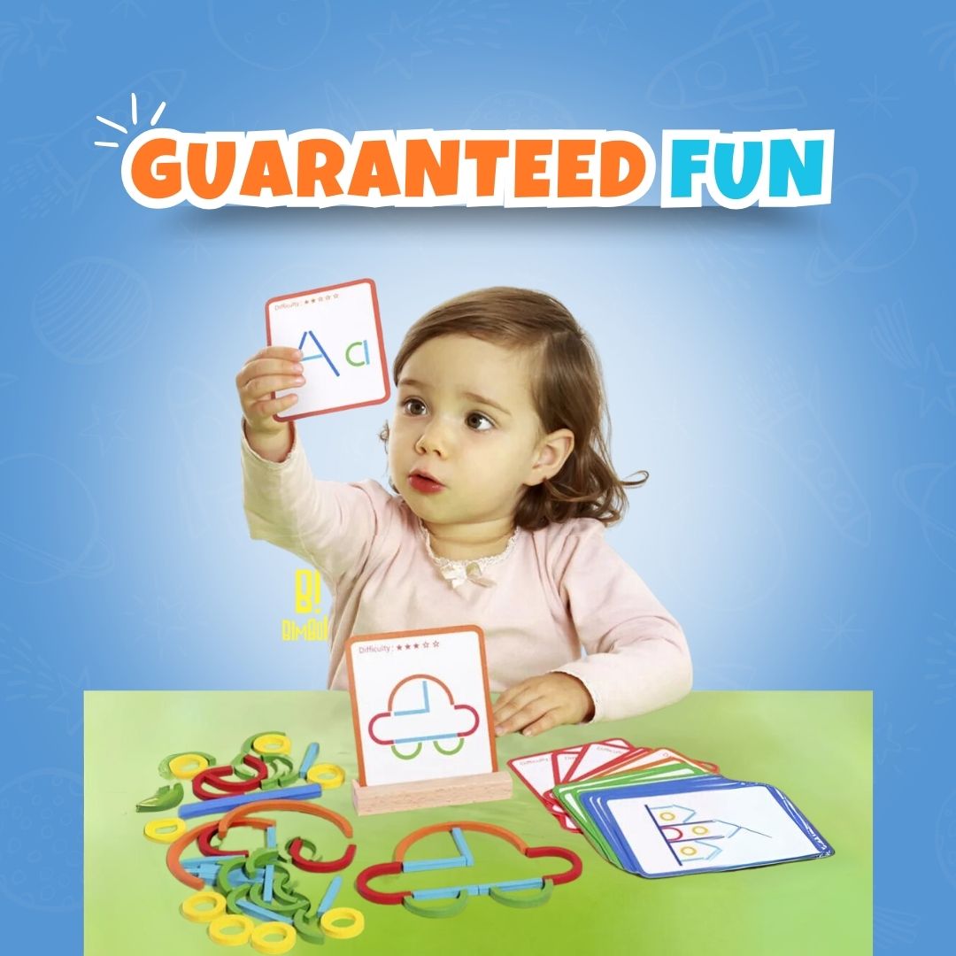 Educational Puzzle Wooden Screen-Free Creativity & Concentration