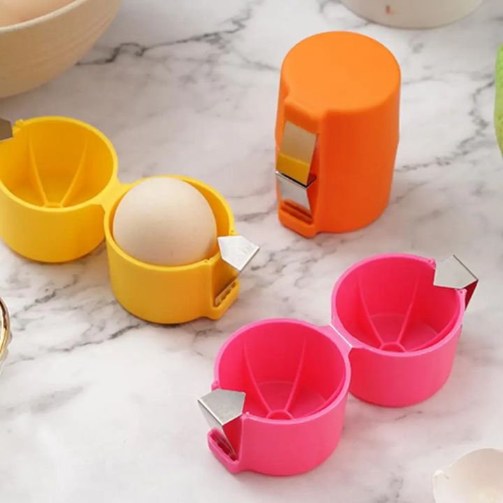 Egg Cracker Stainless Steel Pressure Plate Dishwasher Safe