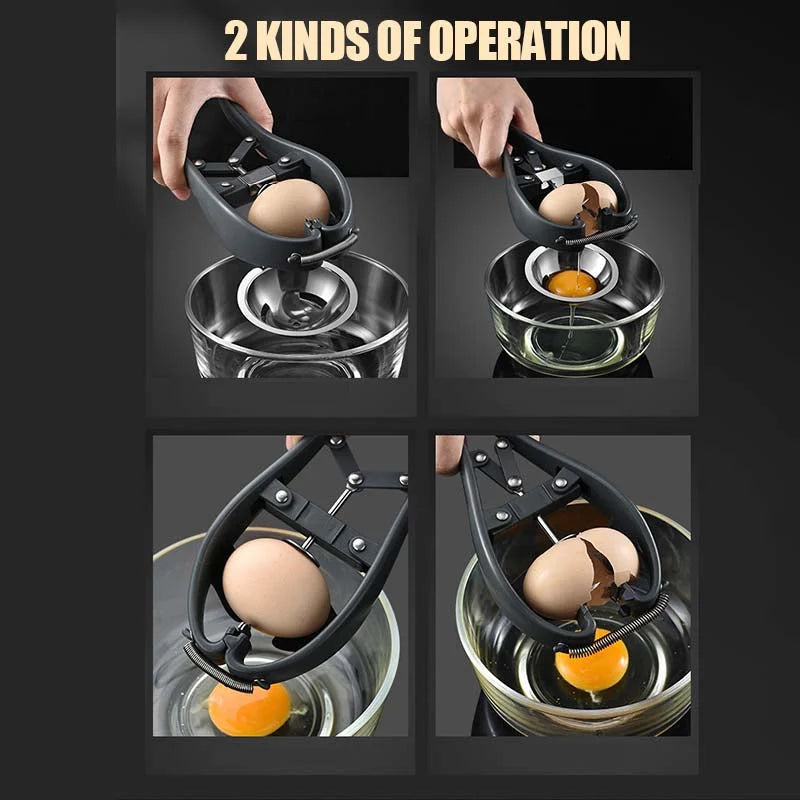 Egg Opener & Separator Stainless Steel Dishwasher-Safe