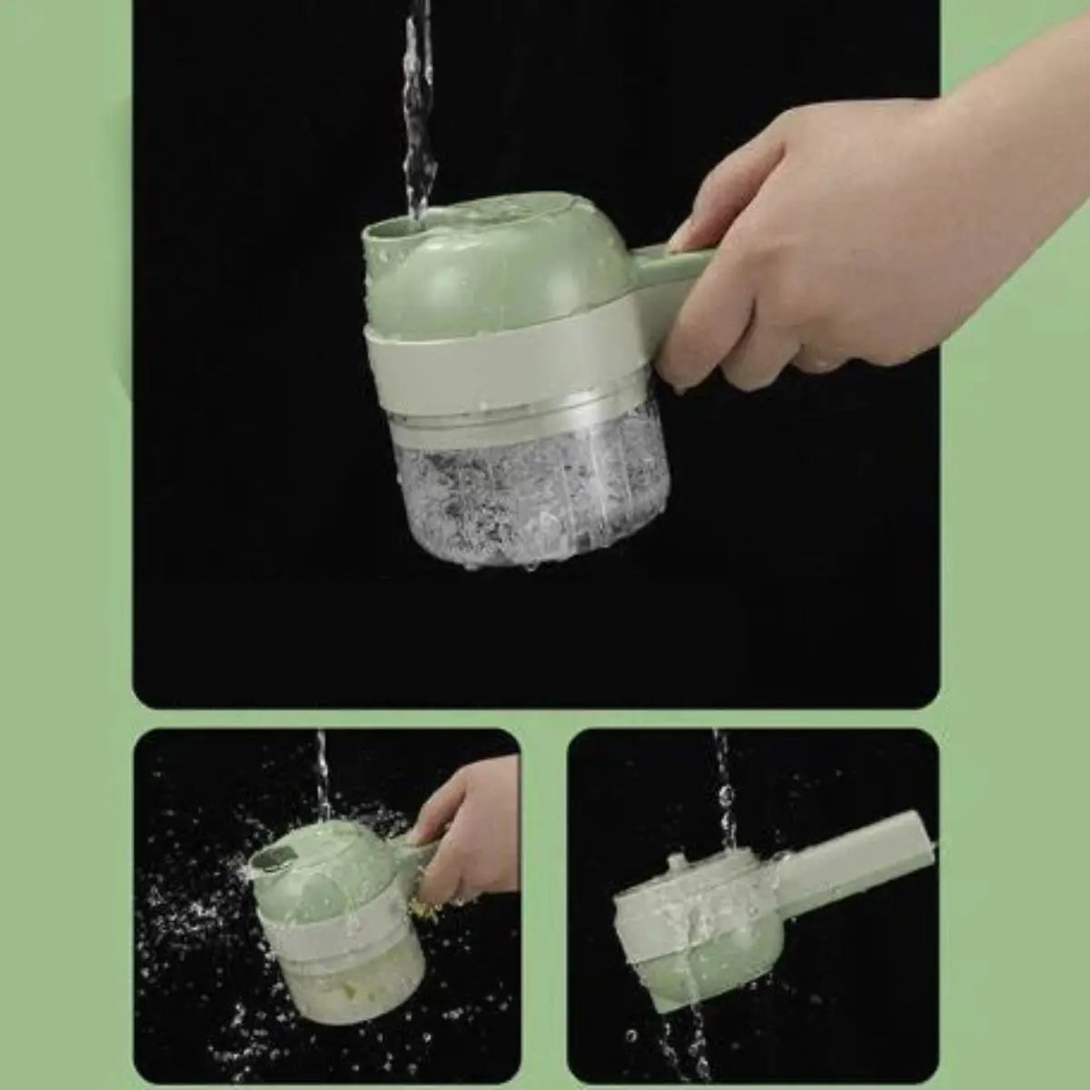 Electric Chopper 4-In-1 Cordless USB Rechargeable & Self-Cleaning