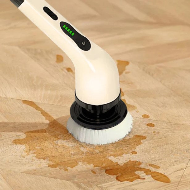 Electric Cleaning Brush Rechargeable Cordless 9 Interchangeable Heads