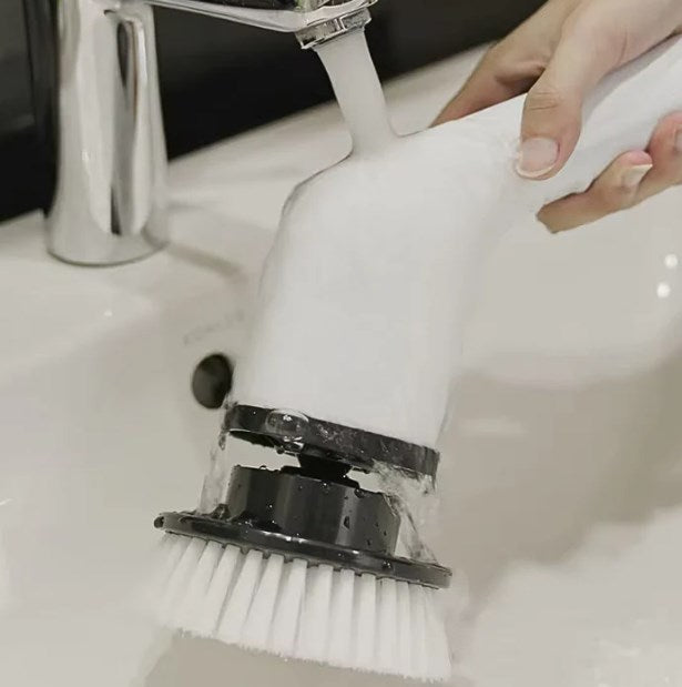 Electric Cleaning Brush Rechargeable Cordless 9 Interchangeable Heads