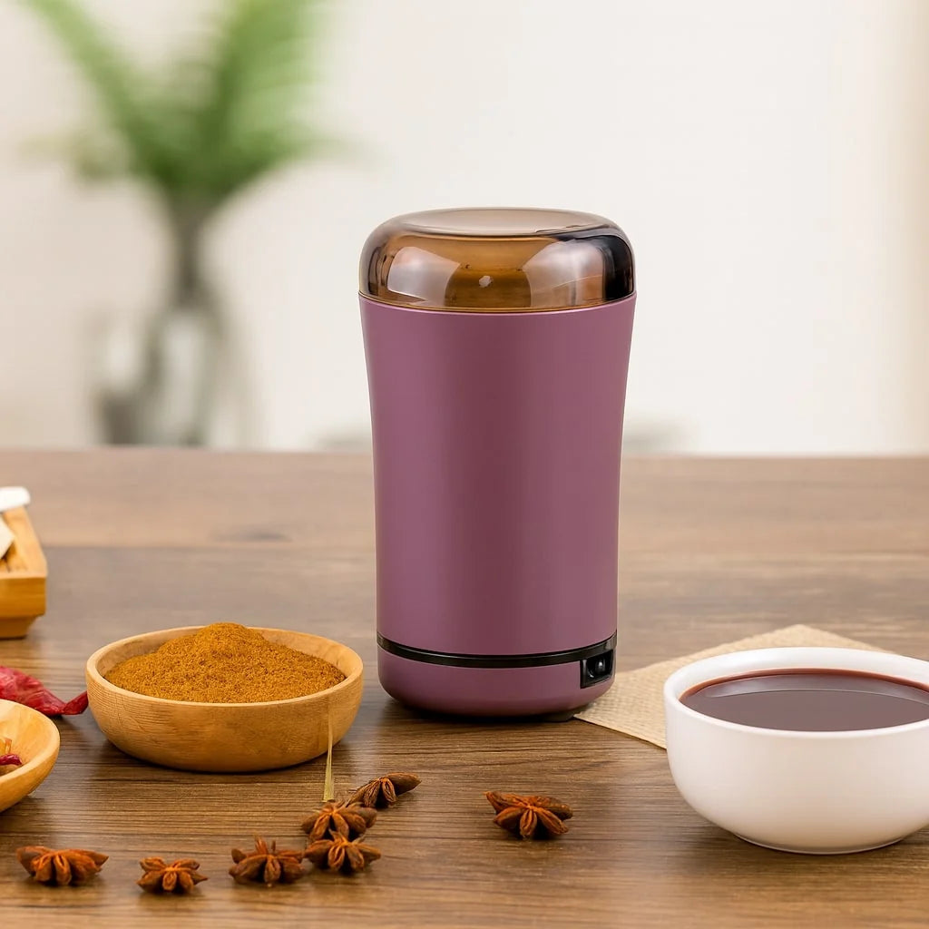 Electric Coffee Grinder Copper Motor & Stainless Steel Blades