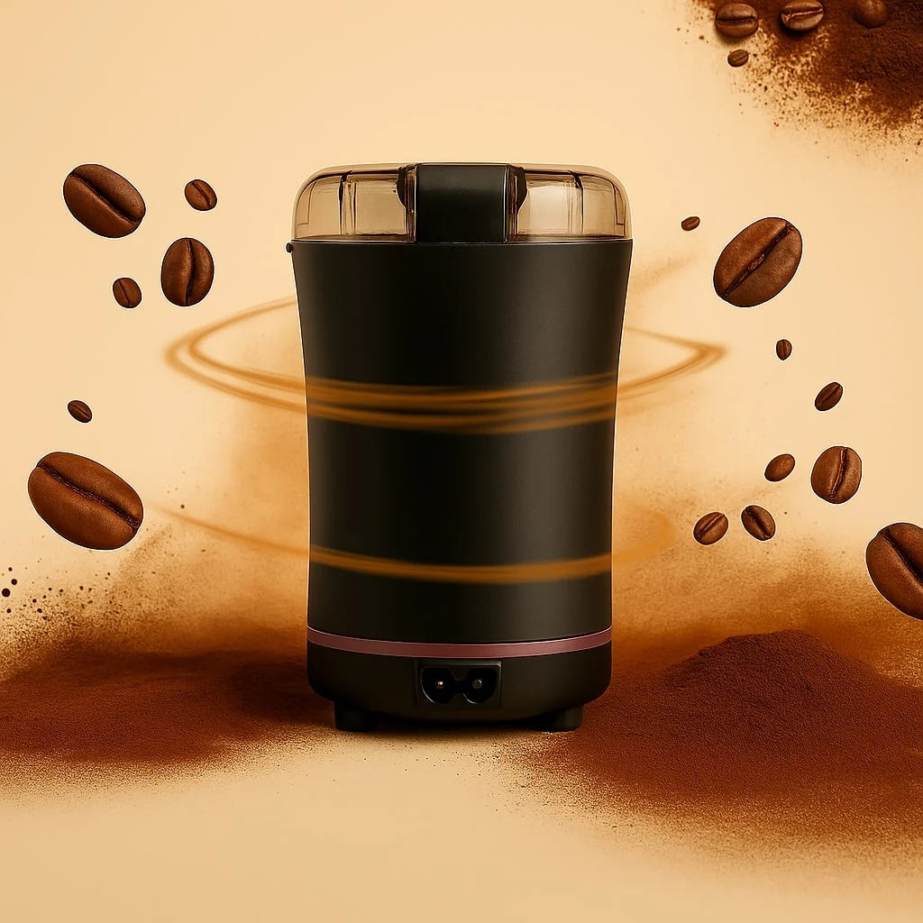 Electric Coffee Grinder Copper Motor & Stainless Steel Blades