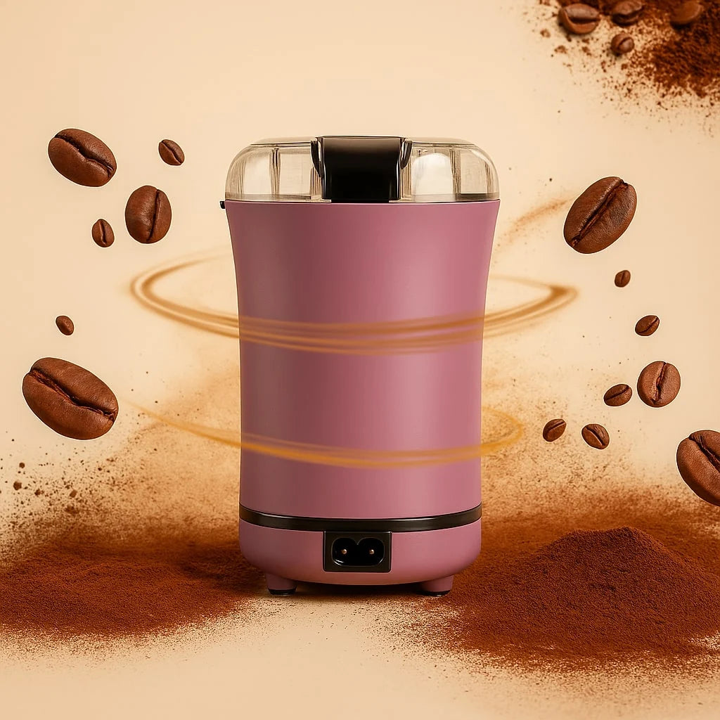 Electric Coffee Grinder Copper Motor & Stainless Steel Blades