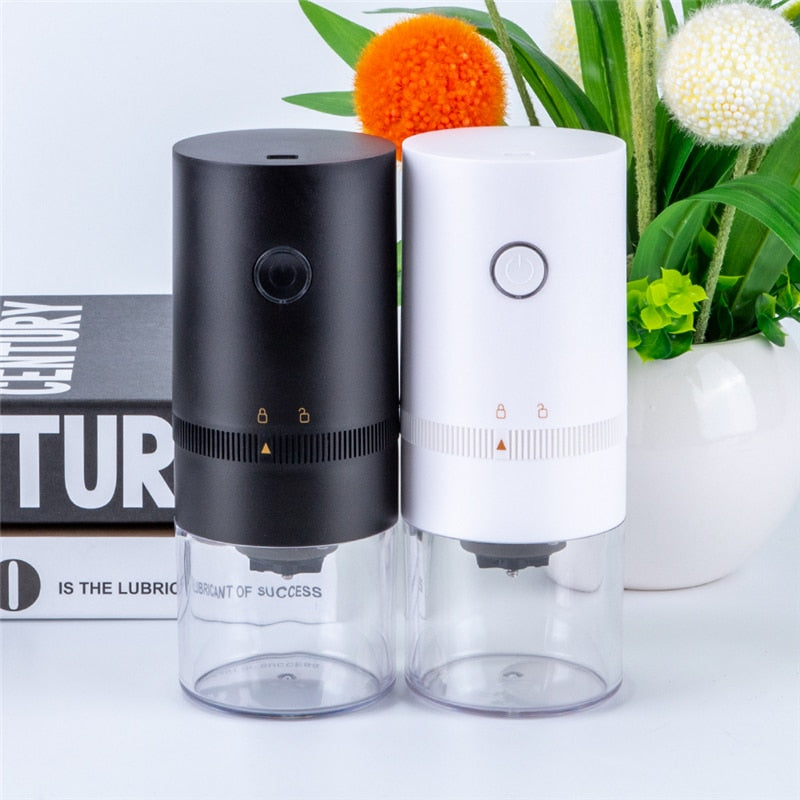 Electric Coffee Grinder USB Rechargeable Adjustable Grind