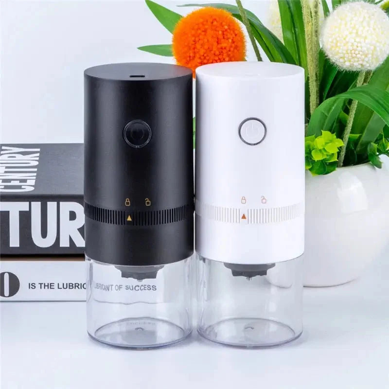 Electric Coffee Grinder USB Rechargeable Adjustable Grind