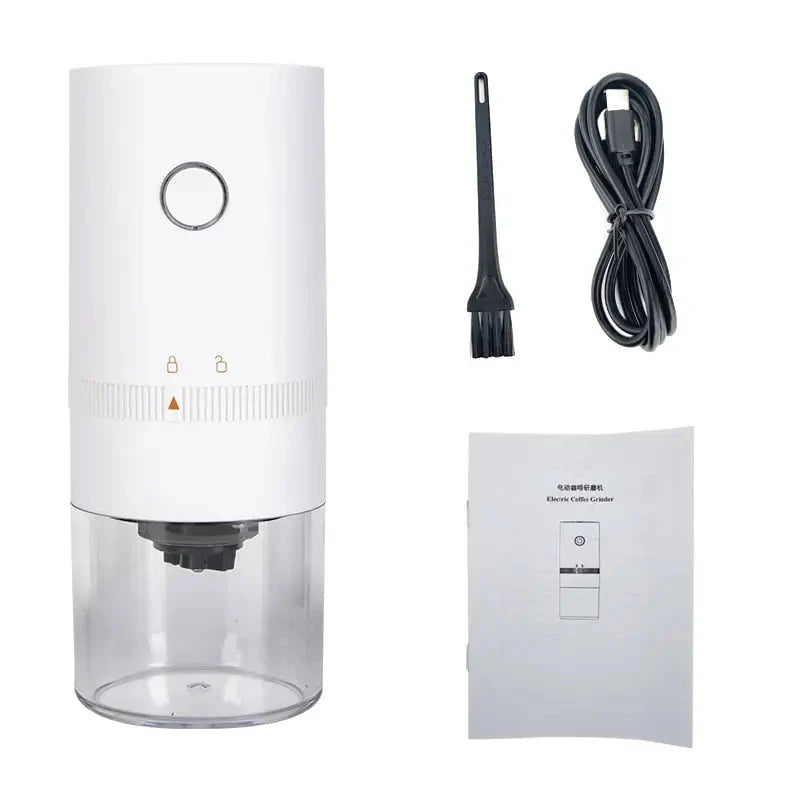 Electric Coffee Grinder USB Rechargeable Adjustable Grind