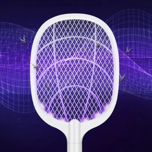 Electric Fly Swatter & UV Lamp USB Rechargeable 3000V