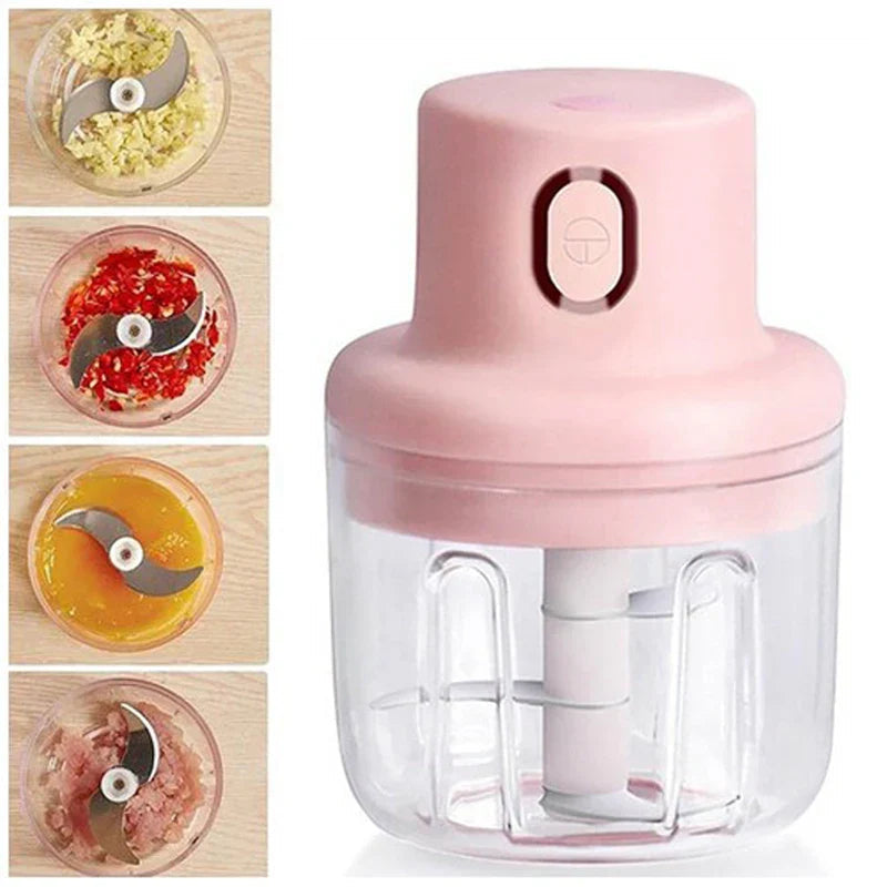 Electric Food Chopper One-Button Detachable Parts BPA-Free