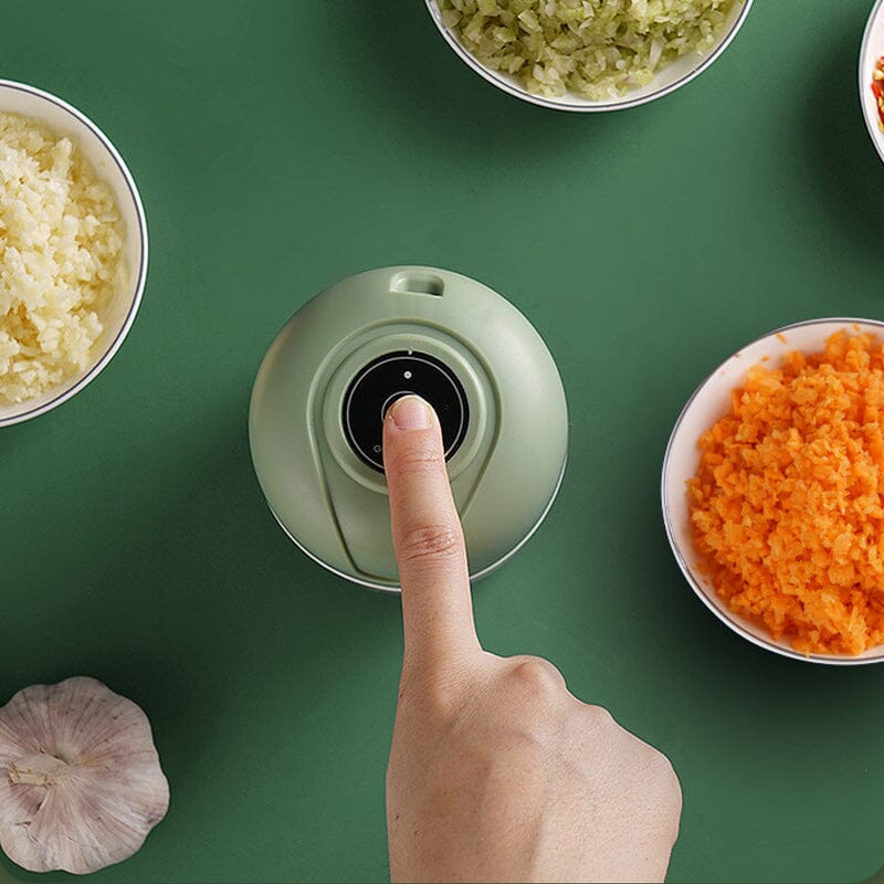 Electric Garlic Chopper USB Rechargeable Stainless Steel Blades