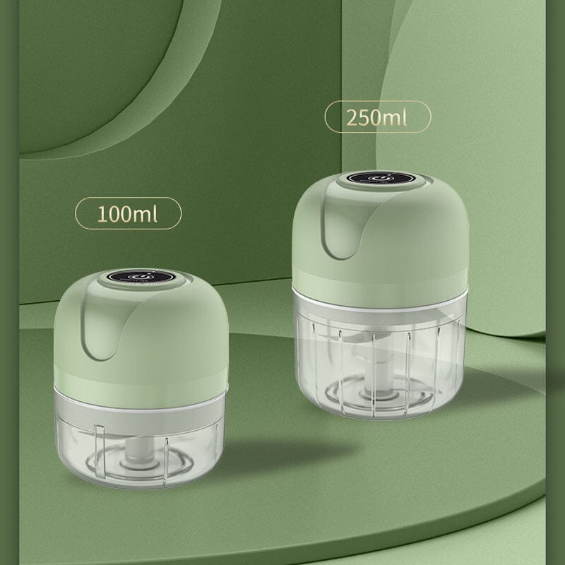 Electric Garlic Chopper USB Rechargeable Stainless Steel Blades