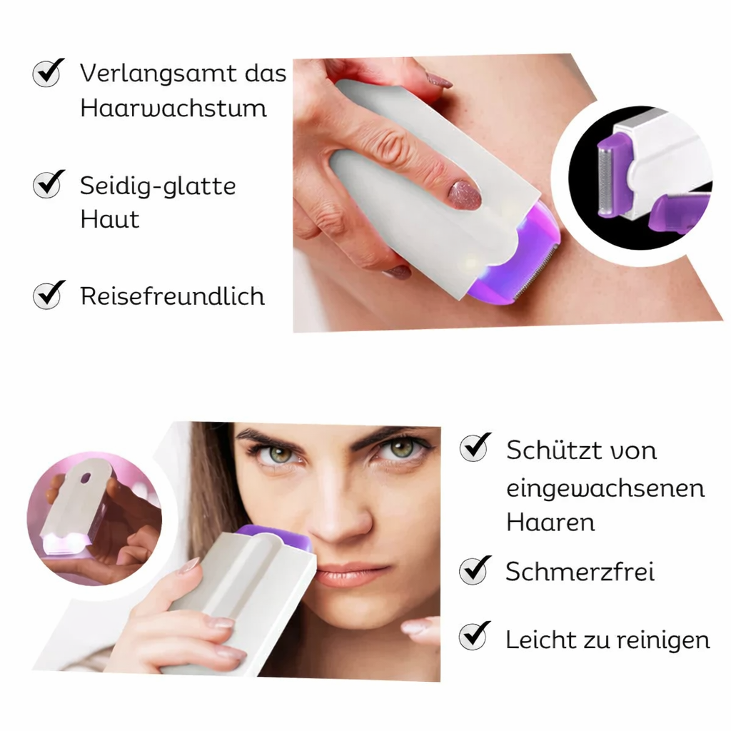 Electric Hair Remover Painless Micro-Oscillation USB Rechargeable