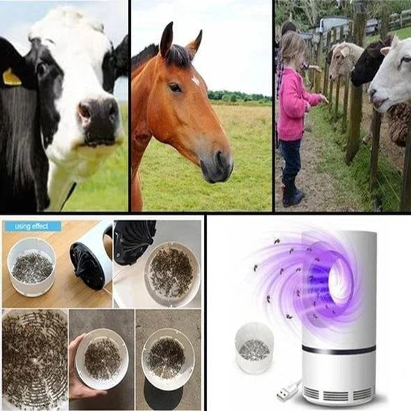 Electric Insect Trap UV Light & Suction USB-Powered