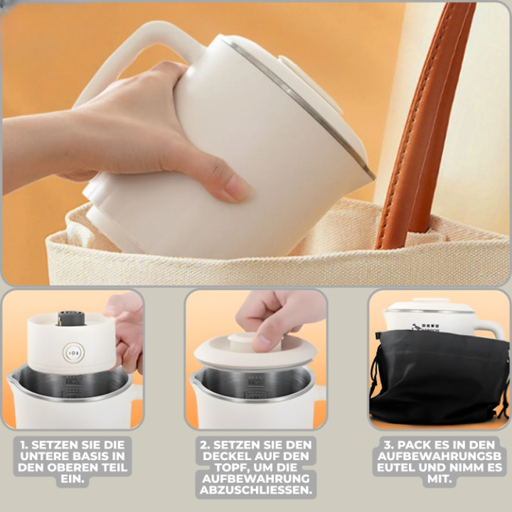 Electric Kettle Glass & Stainless Steel One-Button 800 ml