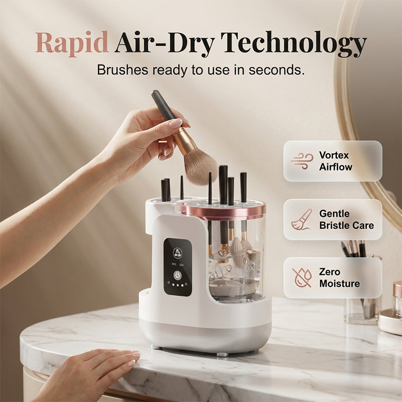 Electric Makeup Brush Cleaner UV Sanitizing & Sonic Cleaning