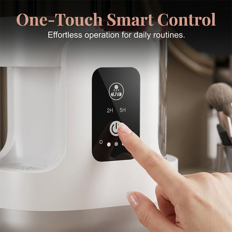 Electric Makeup Brush Cleaner UV Sanitizing & Sonic Cleaning