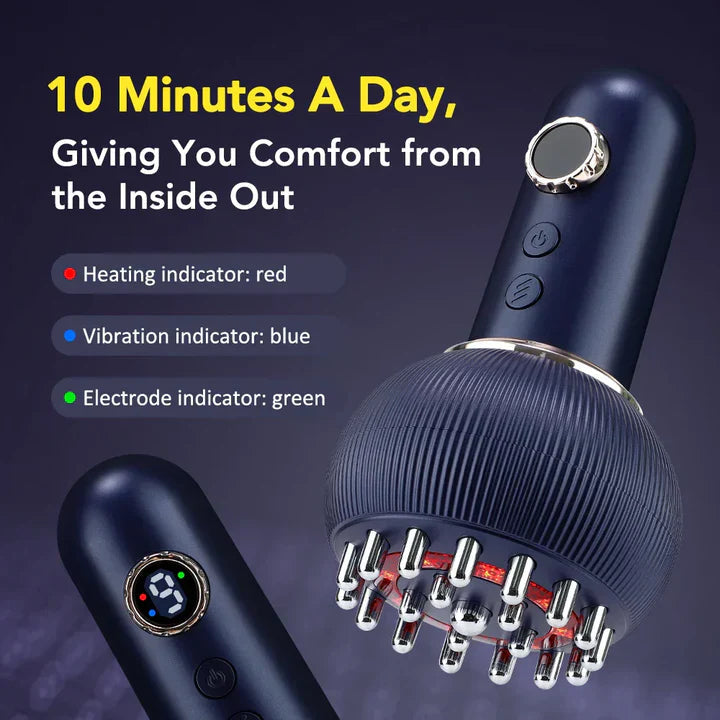 Electric Massager 4-in-1 Heat Vibration Microcurrent Red Light