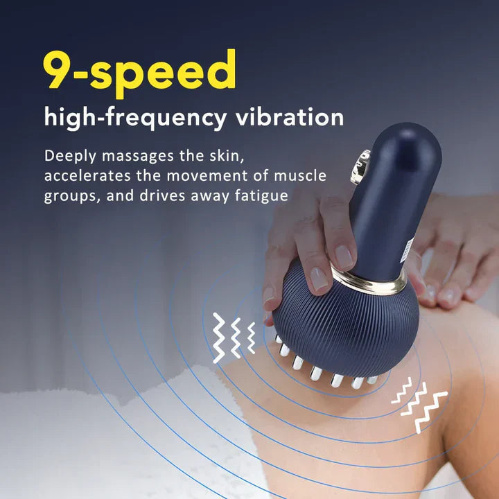 Electric Massager 4-in-1 Heat Vibration Microcurrent Red Light