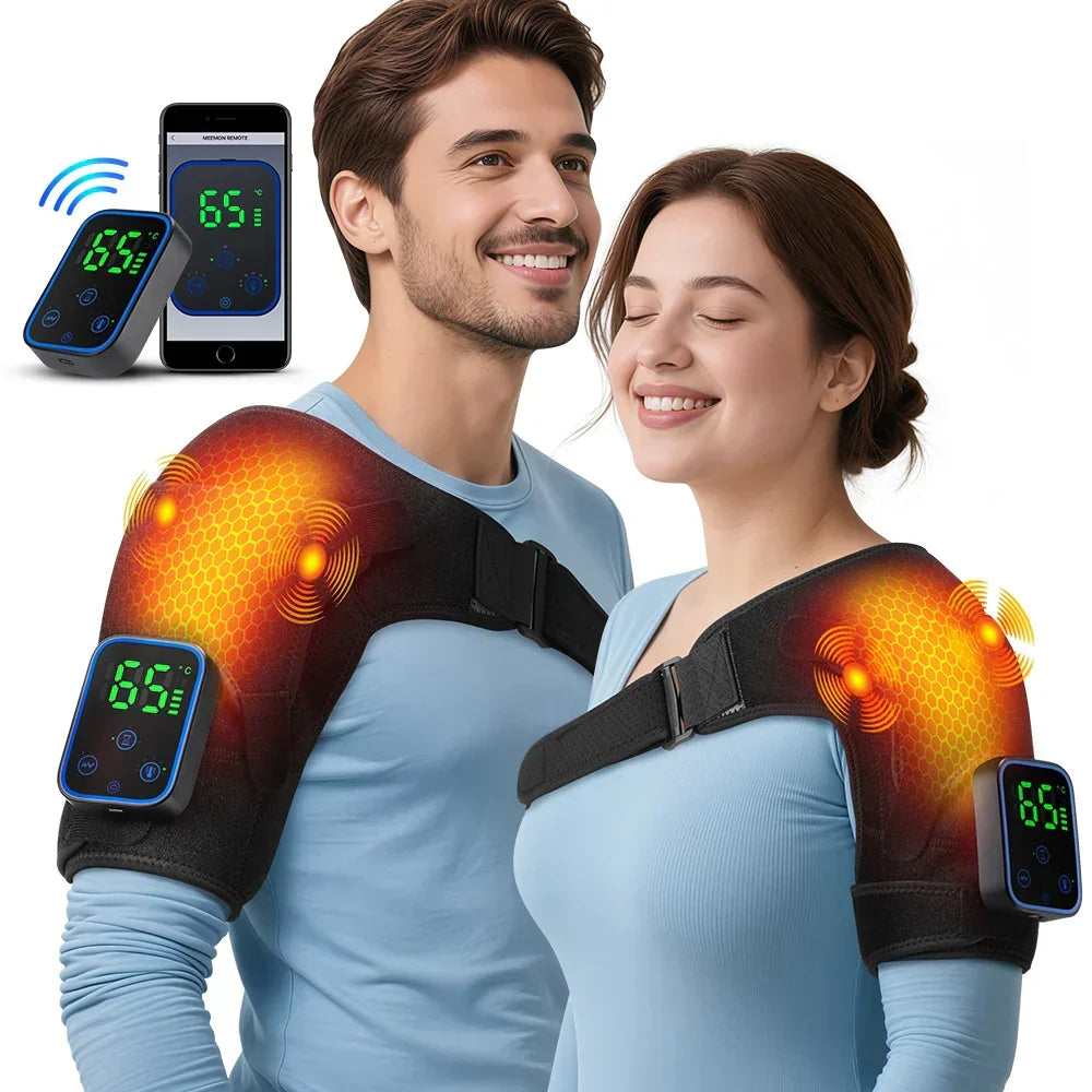 Electric Massager Cordless Heat & Vibration App-Controlled
