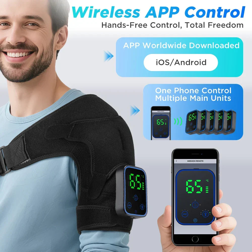 Electric Massager Cordless Heat & Vibration App-Controlled
