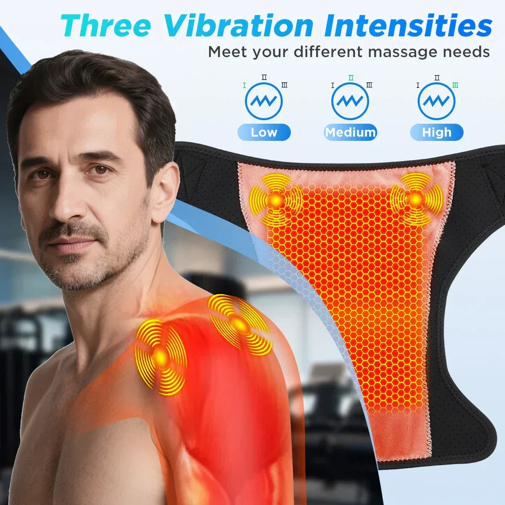 Electric Massager Cordless Heat & Vibration App-Controlled